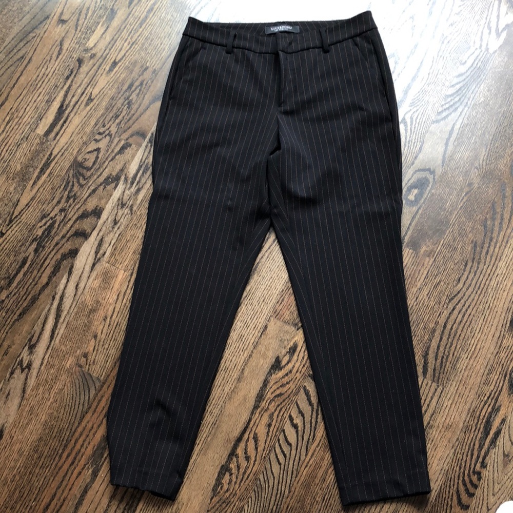Liverpool size 30 kelsey pinstripe knit trousers
